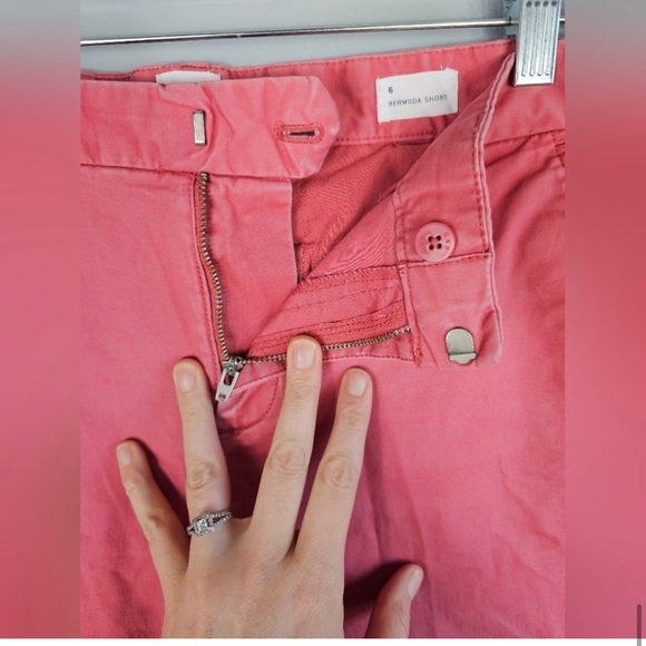 Gap Pink Cotton Bermuda Shorts Size: 6 - Picture 7 of 9